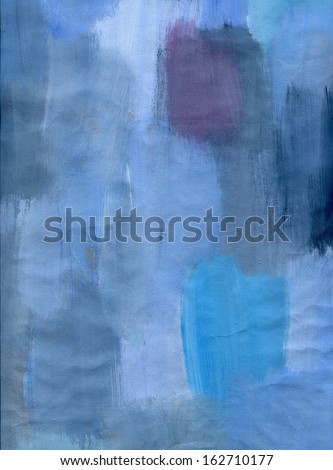 Blue Geometric 1, abstract blue geometric painting suitable for a background or texture.