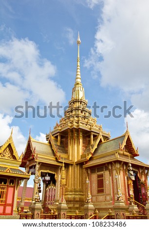 architecture Thai beautiful work , great and exquisite