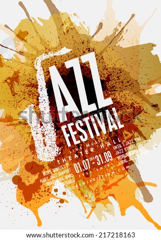 Jazz Music Poster Background Design Jazz Music Poster Background Design