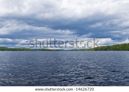 Dark Sky over Canoe Lake in Algonquin Provincial Park