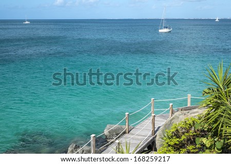 View of the Caribbean Sea