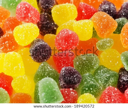 Assorted jelly candies.