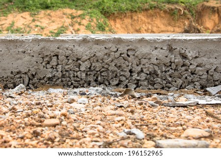 Layer of Cement concrete road