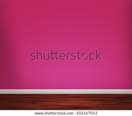 Violet Room with Wooden Floor Background