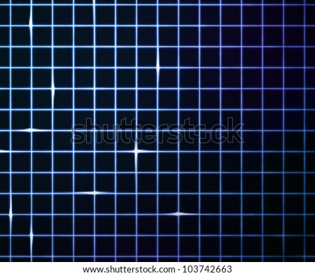 Blue Laser Light Grid Background