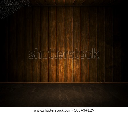 Old Dark Wooden Room Background