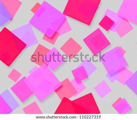 Pink Abstract Squares Background