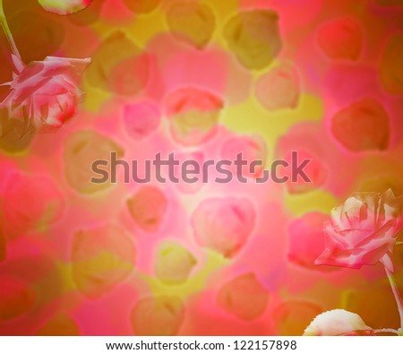 Red Flowers Abstract Background
