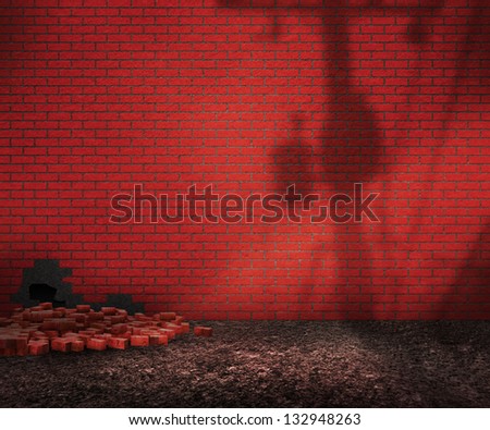 Street Red Brick Backyard Background