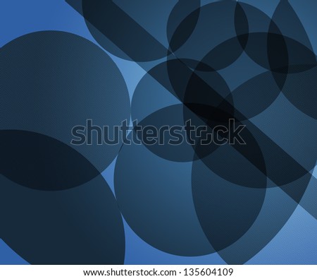 Blue Modern Circles Background