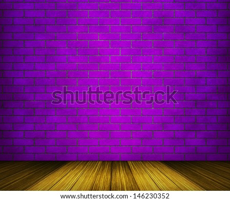 Violet Brick Room Backdrop