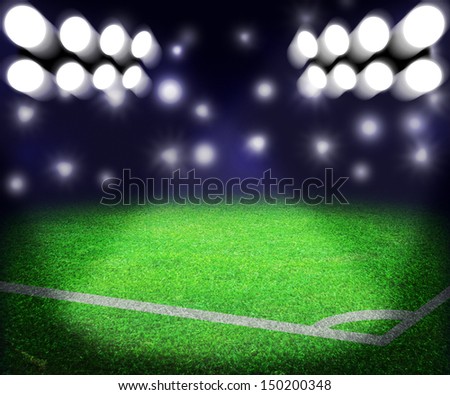 Soccer Stadium Spotlight Background