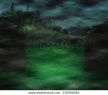 Dark Castle Fantasy Backdrop