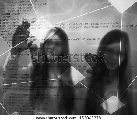 Girl Using Touch Screen