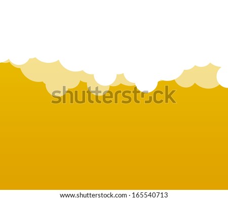 Simple Clouds Yellow Backdrop