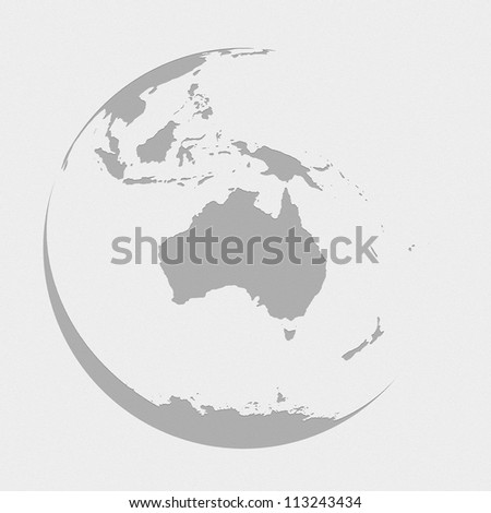 Globe Map Australia