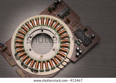 Floppy disk motor circuit board
