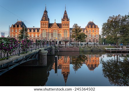 The Rijksmuseum is a Netherlands national museum dedicated to arts and history in Amsterdam. The museum is located at the Museum Square in the borough Amsterdam South, close to the Van Gogh Museum.