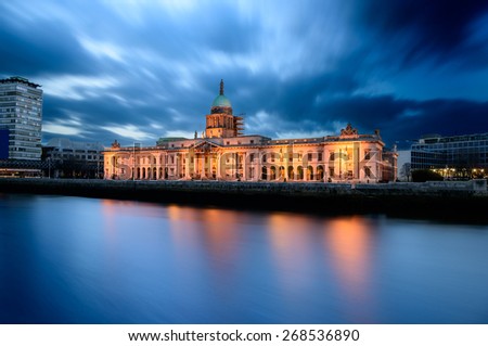 Custom House is a government building in Dublin Ireland located on the banks of river Liffey.