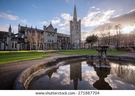 St Patrick\'s cathedral church is a national church of Republic of Ireland situated in capital Dublin.