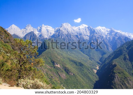 Scenery of Tiger Leaping Gorge  Tibet  China