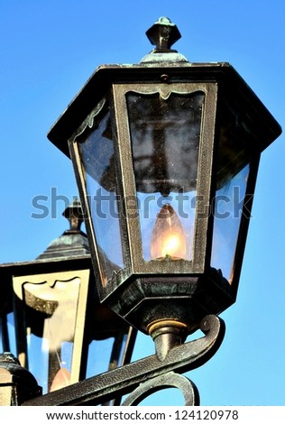 Decorative lamp close up
