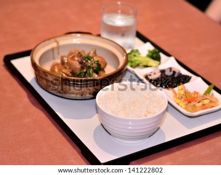 Delicious Chinese meal dish
