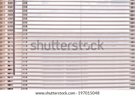 Blinds on the window