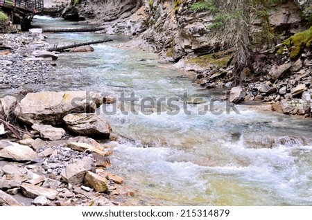 Bow River Bow Fall, Banff National Park, Alberta, Canada