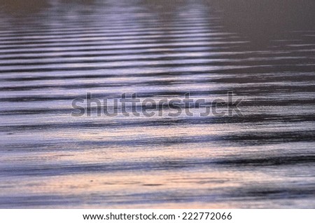 Painting of ocean wave ripple smooth surface