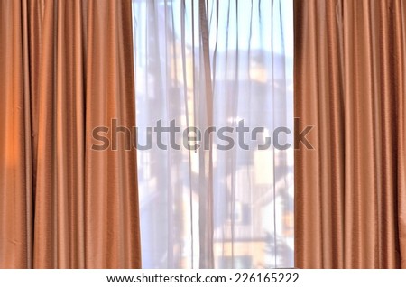 Modern blinds on the window