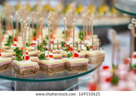 Bite Sized Snack For Wedding Party