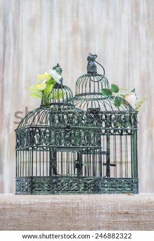 vintage styled bird cages