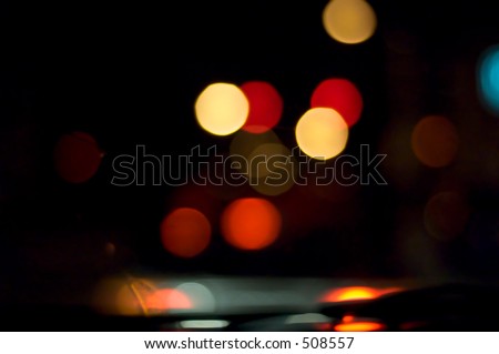 blurry vision while driving at night