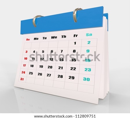 Blue Calendar Icon