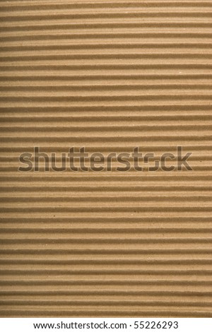 stock photo brown corrugated cardboard texture striped horizontally paper