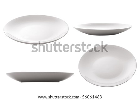 three point of view of empty plate three point of view of empty plate
