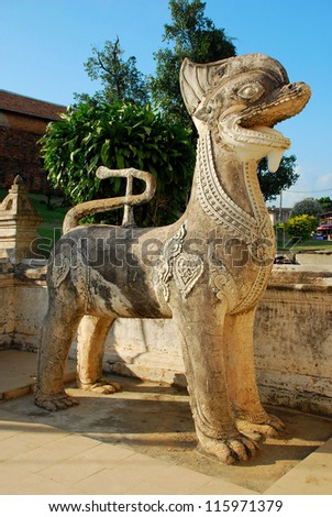 Old sculpture of animal