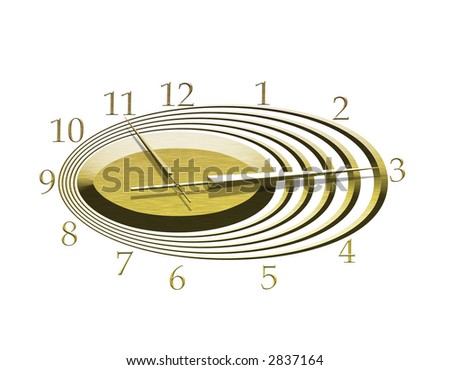 Warped Time clock to emphasize how some moments seem longer than others