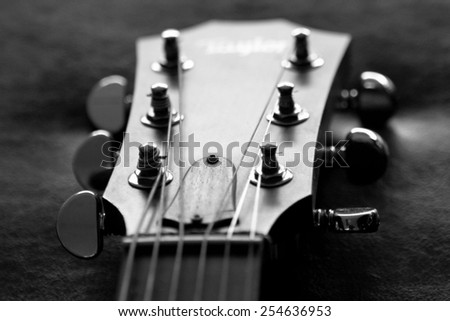 Guitar Head Closeup