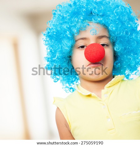 sad girl clown