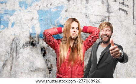 blond woman confused