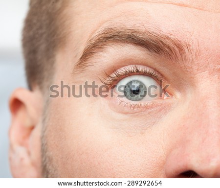Surprised Man eye