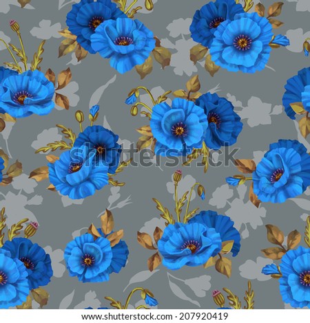 Beautiful seamless floral pattern flower vector illustration Elegance wallpaper with of poppy on floral background Decorative Beautiful vector illustration texture Beautiful seamless floral pattern flower vector illustration Elegance wallpaper with of poppy on floral background Decorative Beautiful vector illustration texture