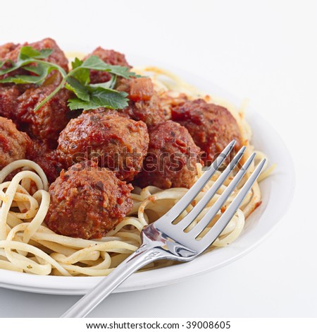 meatballs and spaghetti. spaghetti and meat balls