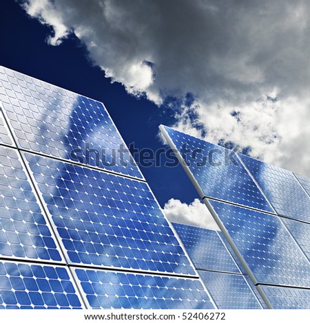 Solar Panals on Solar Panels Stock Photo 52406272   Shutterstock