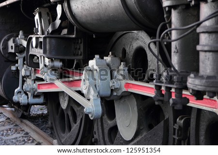 Running gear of the steam locomotive