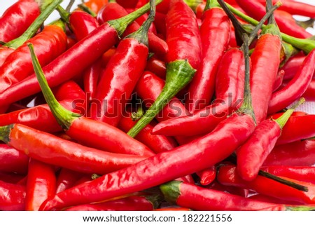 Red chilly from Thailand Asia