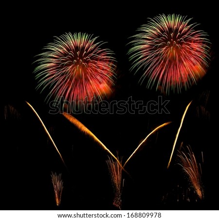 Fireworks,colorful fireworks background,fireworks explosion in dark sky, fireworks in Malta, long exposure fireworks,Independence, explode concept, explosion