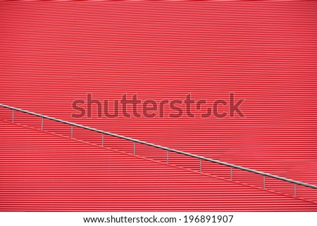 Red wall architectural fragment background, red wall background, architectural fragment, red wall with the stairs, red wall background, exterior, interior, abstract view, red exterior